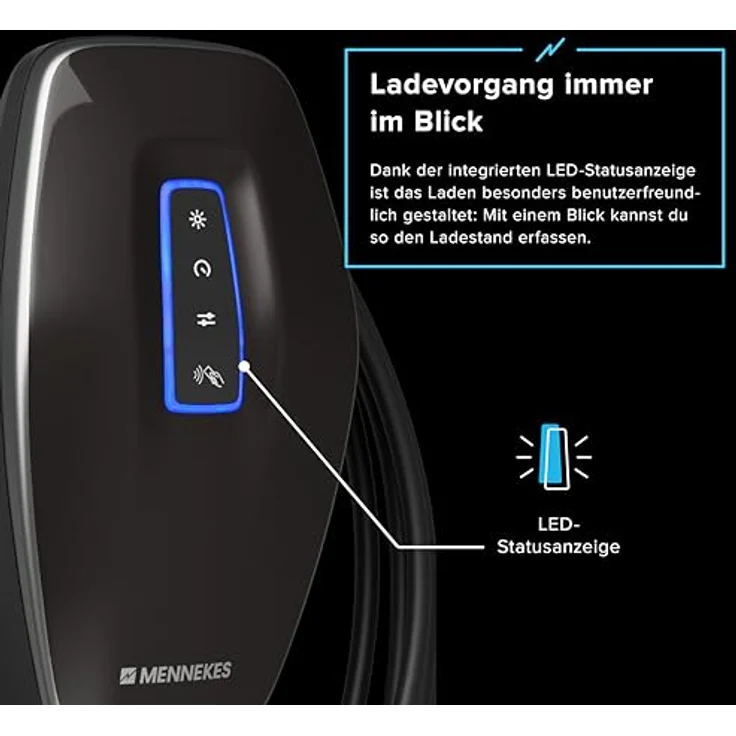 Mennekes Amtron 4You 560, Elektroauto Ladestation mit 11 kW, Typ 2, App-Steuerung und PV-Optimierung – Bild 5