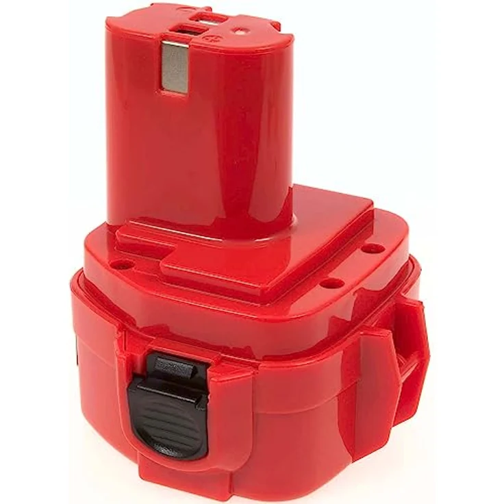 akku-net Akku für Makita Typ 1222, 12V, NiMH, hohe Kapazität 2000mAh/24Wh, robust, Rot – Bild 2