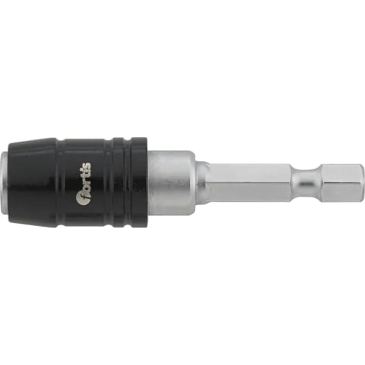 FORTIS Schnellwechsel-Bithalter 1/4, 65 mm, Einhandbetrieb mit Schnellwechselfutter, für Bits nach DIN 3126 E 6,3 und C 6,3 – Bild 2