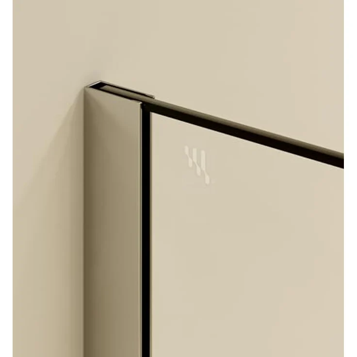 i-flair Duschabtrennung Walk In FIONA 70x200 cm, 10mm TEILSATINIERTES Nano ESG Sicherheitsglas, EDELSTAHL Wandprofil mit verstellbarer Stabilisierungsstange, Montageanleitung inklusive – Bild 4
