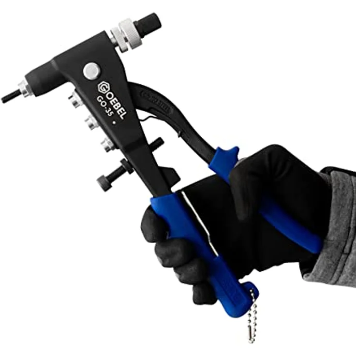 GOEBEL® - GO-35 - Hand-Blindnietmutternsetzgerät - Arbeitsbereich M3 / M4 / M5 / M6 - Blindnietmuttern und Blindnietschrauben Handzange - Nietmutternzange - Blindnietmutternzange – Bild 3
