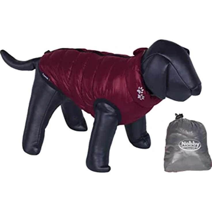 Nobby Hundemantel LIGHT, bordeaux-grau 20 cm, 1 Stück – Bild 1