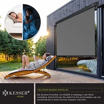 VidaXL Außenrollo Mit Handkurbel – 60x250 Cm, Orange-braun, Aus Polyester Mit PA-Beschichtung, Für Balkon & Terrasse