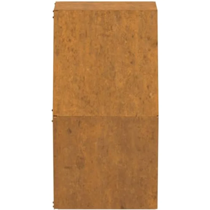 vidaXL Wand-Pflanzkübel, 2er Set aus rostigem Cortenstahl, 30x10x25 cm – Bild 8