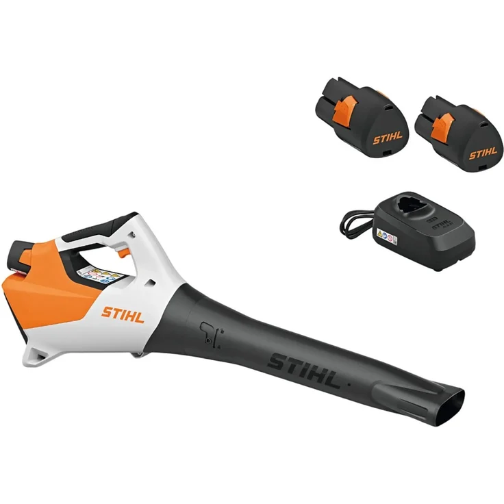 Stihl BGA 30 Set, Akku-Laubbläser mit 2 x AS 2 Akkus und Ladegerät ALS 31, variabel einstellbare Blaskraft, leicht und kompakt