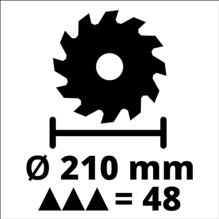 Einhell Zug-Kapp-Gehrungssäge TE-SM 2131 Dual (1600 W, 5000 min.-1, max. Schnittbreite 310 mm, Sägeblatt D 210 mm, Softstart, Spannvorrichtung, inkl. HM-Sägeblatt) – Bild 9