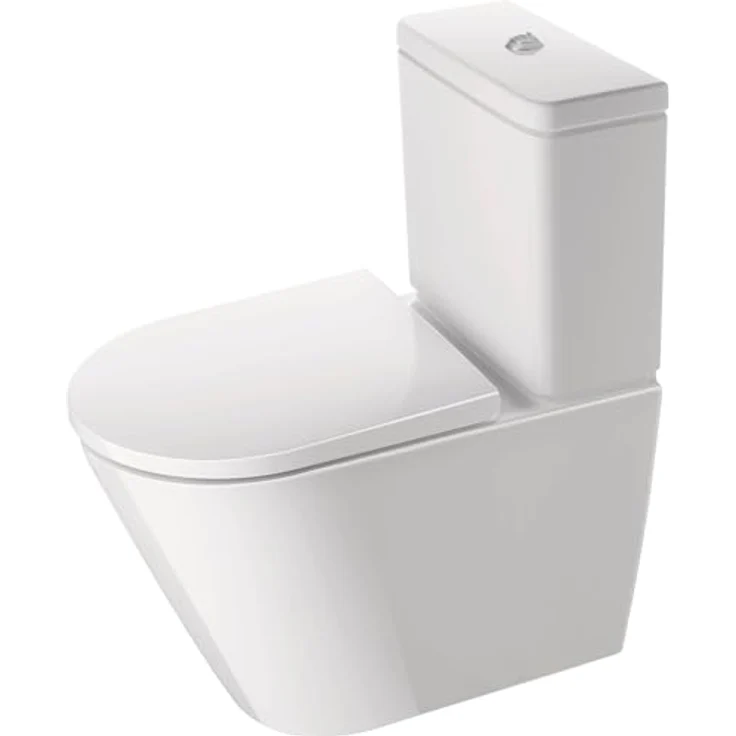 Duravit D-Neo Stand WC für Kombination, Tiefspüler, spülrandlos, 370x580 mm, 200209, Farbe: Weiß - 2002090000 – Bild 3