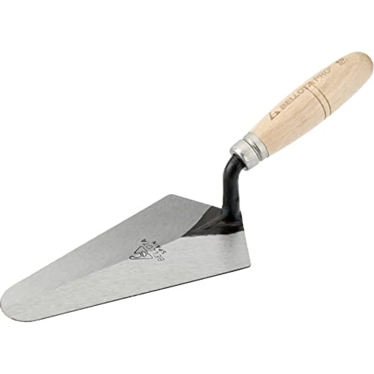 Bellota 5842-F - Geschmiedete spanische Madrid-Kelle mit Buchenholzgriff für Maurer- und Fliesenarbeiten, Größe 100 x 91 x 280 mm