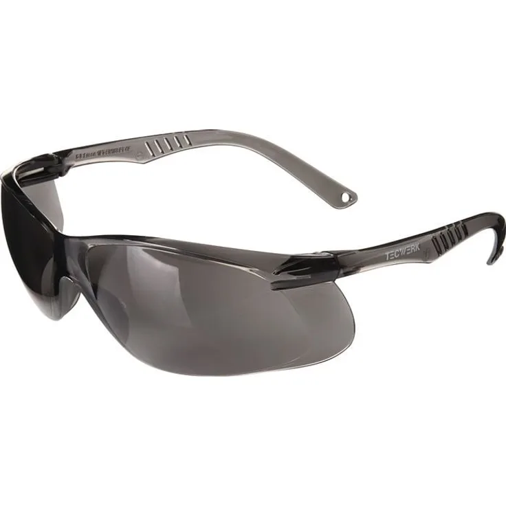 AS Arbeitsschutz GmbH Schutzbrille Daylight One EN 166, schwarze Bügel, smoke Polycarbonatscheibe, kratzfest, 100 % UV-Schutz, beschlagfrei