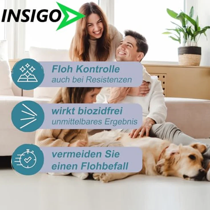 INSIGO Insektenspray Anti Floh-Spray, 5 l, Biozid-freie Formel zur effektiven Schädlingsbekämpfung, geeignet für Innen- und Außenbereich – Bild 6