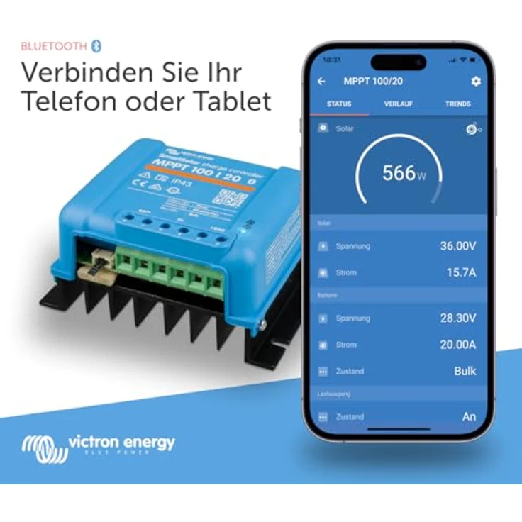 Victron SMARTSOLAR MPPT 100-20_48V RET (SCC110020160R) – Bild 2