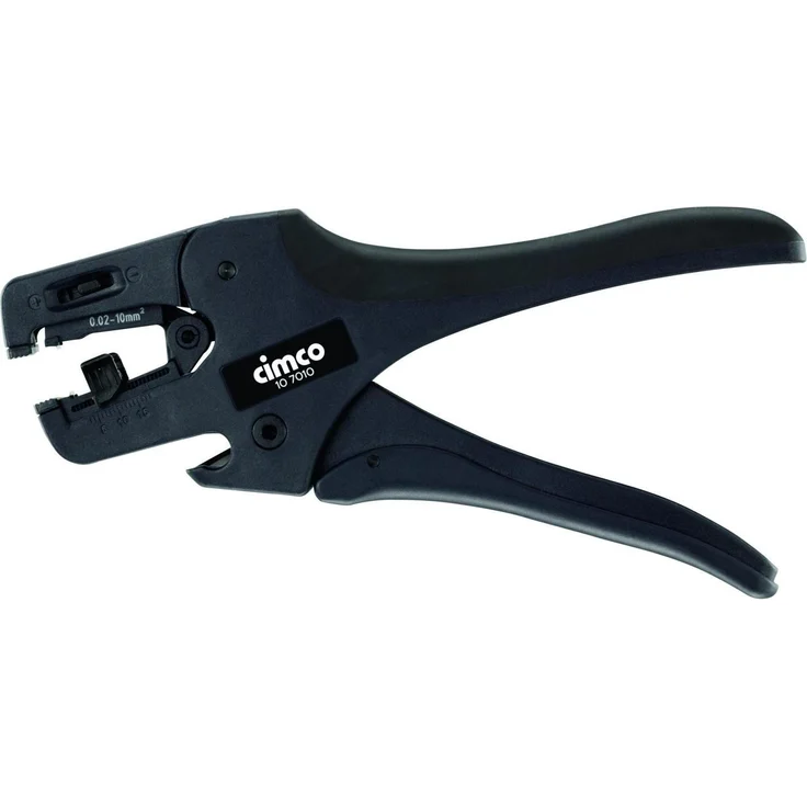 Cimco FLEXI-STRIP 10, Abisolierzange für Querschnitte 0,02 - 10 mm², ergonomisches Design, selbstjustierend, robust