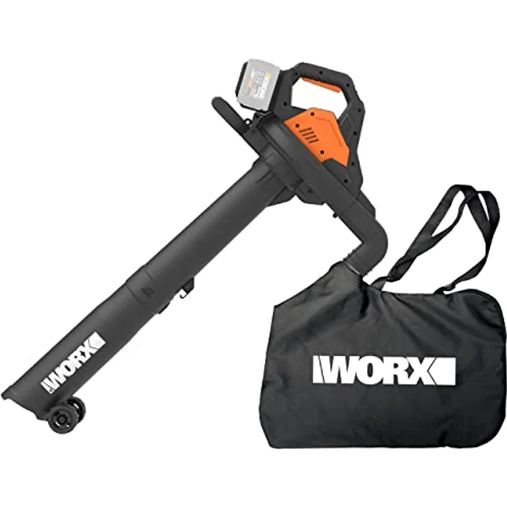 WORX WG583E.9 Akku-Laubbläser/Laubsauger 40V(2x20V) - 2 in 1 zum Laub Zusammenkehren & Aufsaugen - 35L Fangsack - ohne Akku und Ladegerät – Bild 3