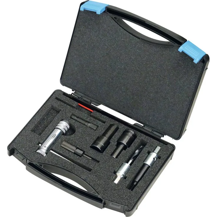 Gedore Automotive KL-0132-55 KA Glühkerzen-Werkzeugsatz, M8x1, universell einsetzbar für Mercedes und Fiat Motoren, inklusive präzisen Führungshülsen