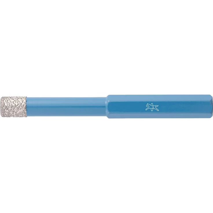 PFERD TOOLS DPD 8 FL HEX 68300114, Diamant-Trockenbohrer 8mm mit Sechskantschaft und Selbstkühlungseffekt für Fliesenbohrungen