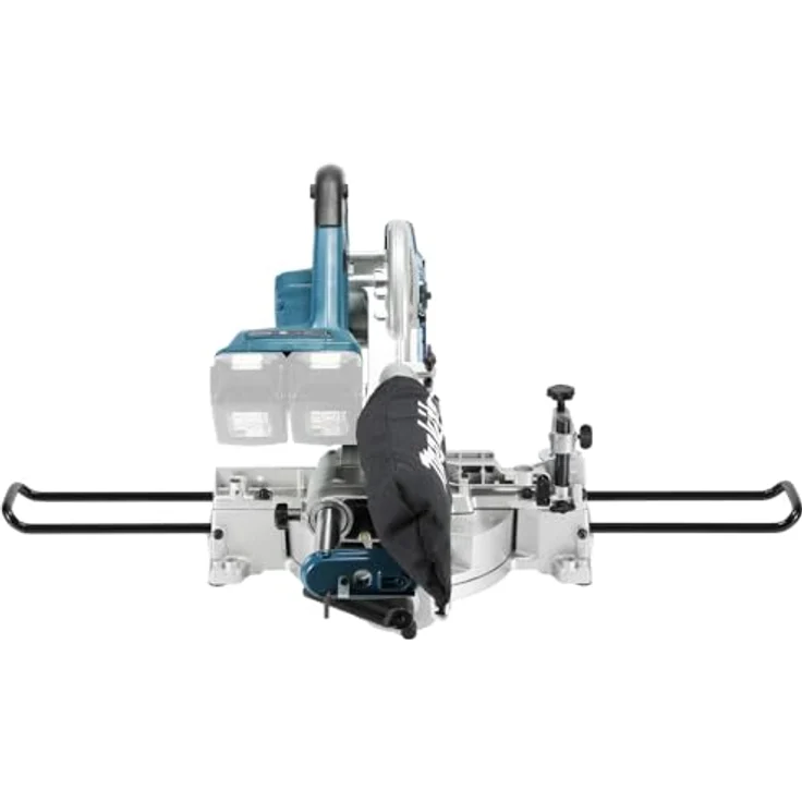 Makita Akku Kapp- und Gehrungssäge (Sägeblatt-ø 190 mm, Motorbremse, Arbeitstisch drehbar, Maße 655x430x445 mm, ohne Akku) DLS714NZ – Bild 6