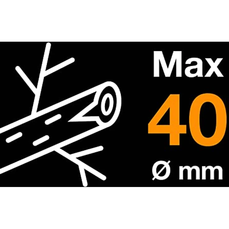 Fiskars SingleStep Amboss-Astschere für trockenes und hartes Holz, Antihaftbeschichtet, Gehärteter Präzisionsstahl, Länge 81 cm, Schwarz, L39, 1001430 – Bild 7