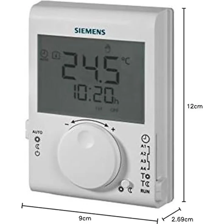 SIEMENS RDJ100 Raumtemperatur-Regler, programmierbar mit Tagesschaltuhr und großer LCD-Anzeige – Bild 2