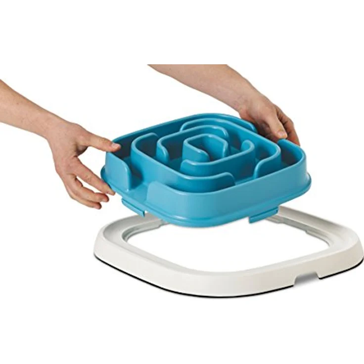 Savic Pet Enigma Large 21, 37 x 37 x 8 cm, Blau, Futternapf mit interaktivem Futterspender – Bild 3