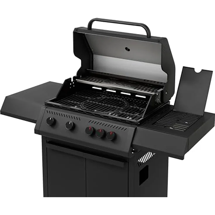 tepro 4+1 Brenner Gasgrill Riverbank, 4 Brenner mit Infrarot Keramik Seitenbrenner, große Grillfläche 70 x 42 cm, doppeltwandiger Deckel mit Thermometer – Bild 5