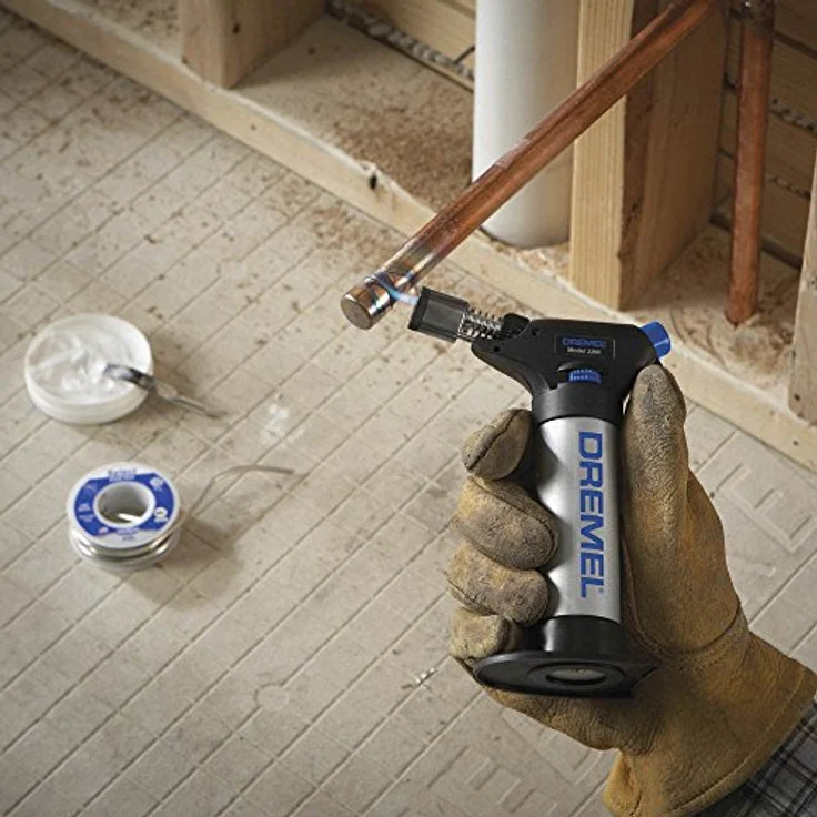 Dremel 2200 VersaFlame Stationären Brenner - Butangas-Lötlampe, Gasbrenner und Löt-Set (mit 4 Zubehören zum Löten, Schrumpfen, Schweißen, Flambieren) – Bild 2