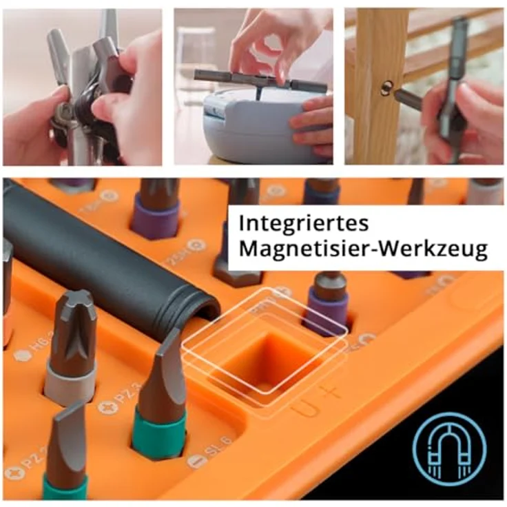 STAHLWERK Ratschen-Schraubendreher-Bit-Set RBS-42 ST, 42-teilig mit feinverzahntem Ratschen-Mechanismus und umfangreichem Bit-Satz – Bild 4