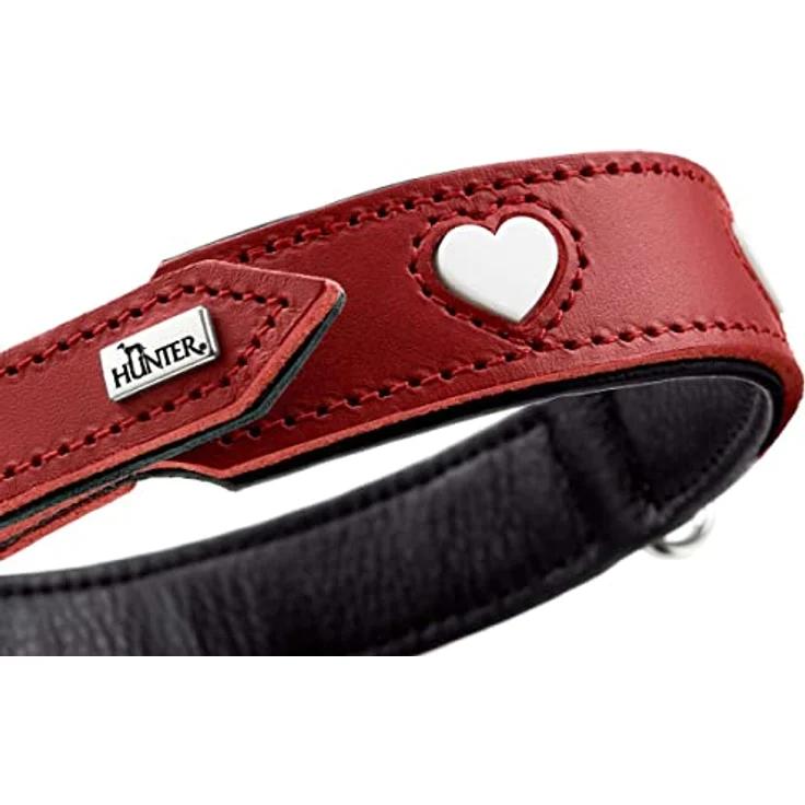 HUNTER Halsband Love Farbe rot/schwarz, Größe 55 – Bild 4