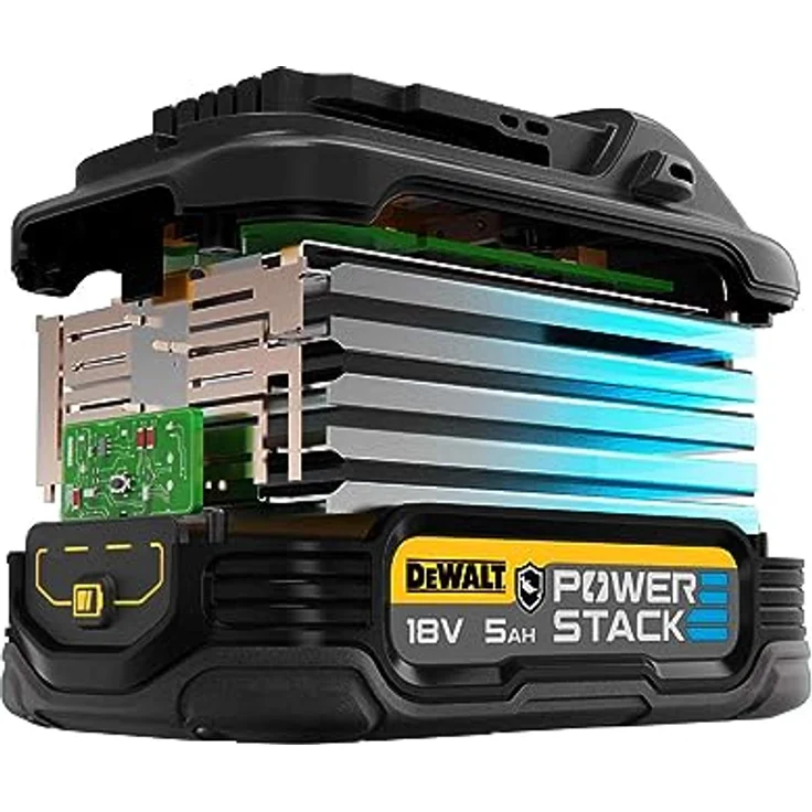 DEWALT Powerstack Ersatz-Akku 18 V / 5 Ah, DCBP518G-XJ, Werkzeugakku – Bild 2