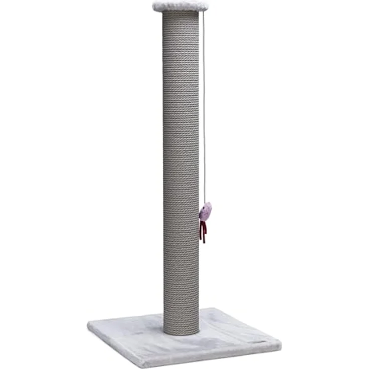 Beeztees 408815 Kratzbaum Figo XL L: 40 cm B: 40 cm H: 90 cm grau – Bild 2