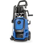 HYUNDAI Hochdruckreiniger HPW2000CE, 160 bar - 450 l/h, 2000 W, rotierende Turbodüse, Edelstahl-Lanze, Seifenflasche, rot