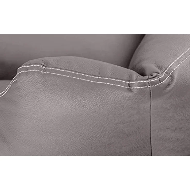 Knuffelwuff Leder Hundebett Sidney grau XXXL – Bild 3