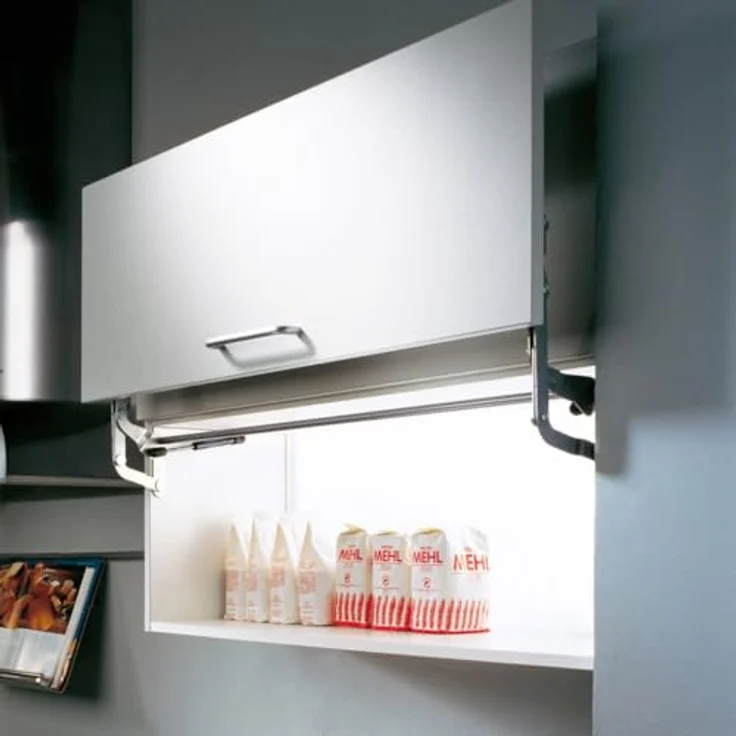 SO-TECH® HSB Tür-Liftbeschlag breitenanpassbar bis 1170 mm, verdeckte Frontbefestigung, 2 Kompressionsfedern mit 320 N – Bild 3
