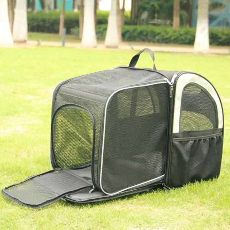 Nobby Rucksack Extend 2 Creme schwarz 34 x 28 x 41 cm, strapazierfähige Mikrofaser, abwaschbar, für bis ca. 8 kg – Bild 5