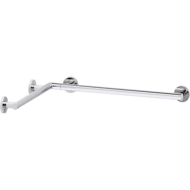 Keuco Handlauf Plan Care 34911, Duschzubehör in Chrom, ergonomisch und kratzfest, 797 mm Länge