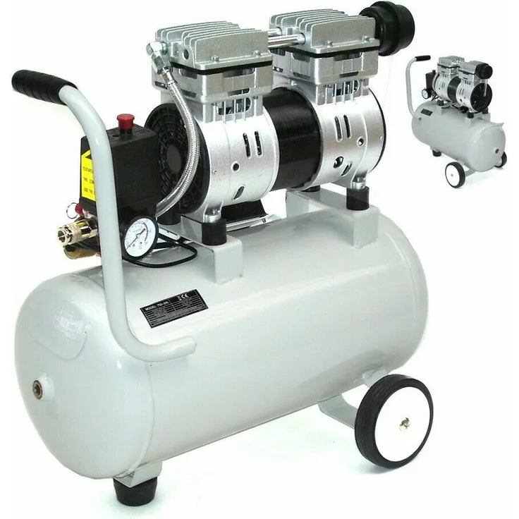 Flüster Kompressor ölfrei 40294 Luftkompressor Druckluft 24L Kessel 750W 64dB