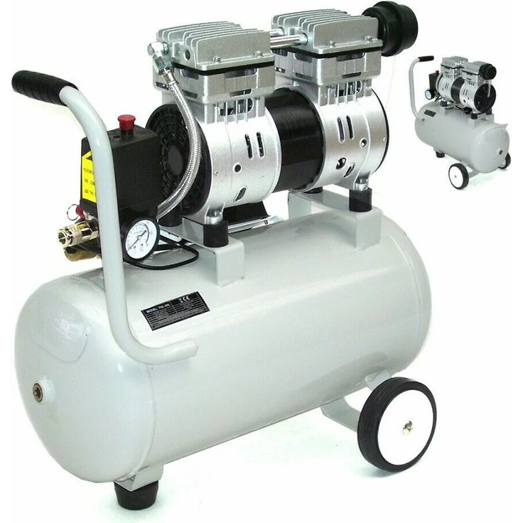 Flüster Kompressor ölfrei 40294 Luftkompressor Druckluft 24L Kessel 750W 64dB