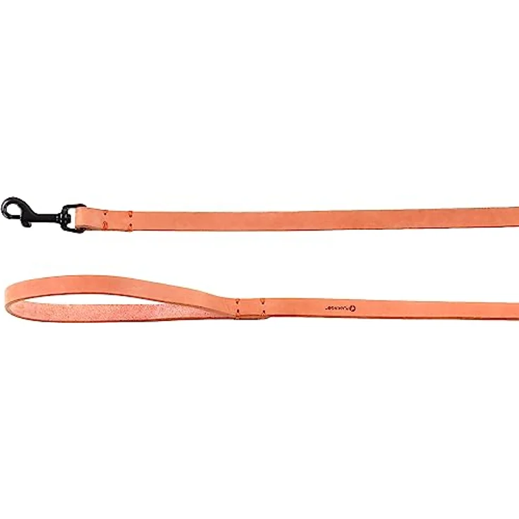 Flamingo Leine LEANO Cognac, 130CM, 15MM aus glasiertem Leder