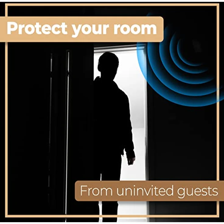 Retoo Drahtlose Bewegungsmelder mit Alarm für Innen und Außen, Wandmontage Sicherheit-Set Infrarot 6m, Ladenglocke Funkalarmanlage mit Motion Senso mit 30 Klingeltönen, Durchgangsmelder, Weiß - Preisvergleich – Bild 3