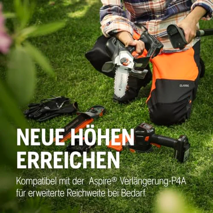 Husqvarna Aspire P8X-P4A 18V Akku-Astsäge, Bürstenloser Motor mit stufenloser Drehzahlregelung und integriertem Öltank – Bild 3