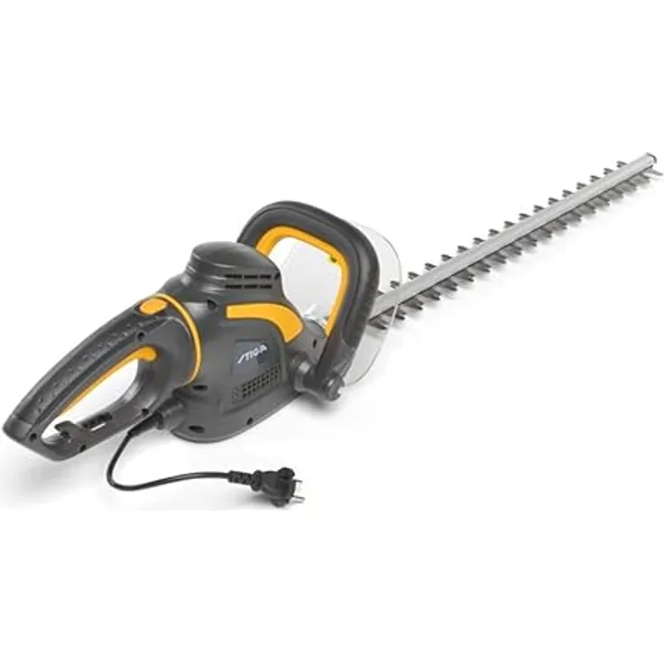 STIGA HT 106c elektrische Heckenschere (600W), 60cm Doppelklinge, 20mm Zahnabstand