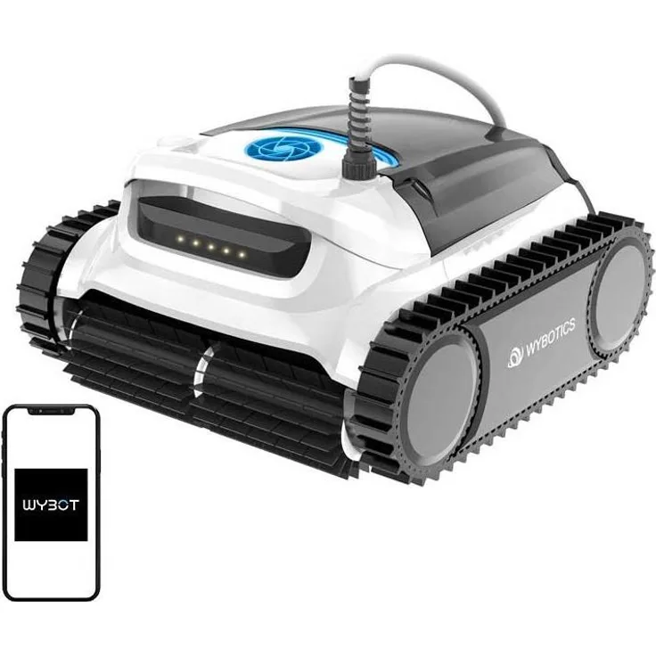 Wybot M1C, kabelgebundener Pool-Reinigungsroboter mit 150 W bürstenlosem Motor, App-Steuerung und 6-Achsen-Gyroskop-navigation