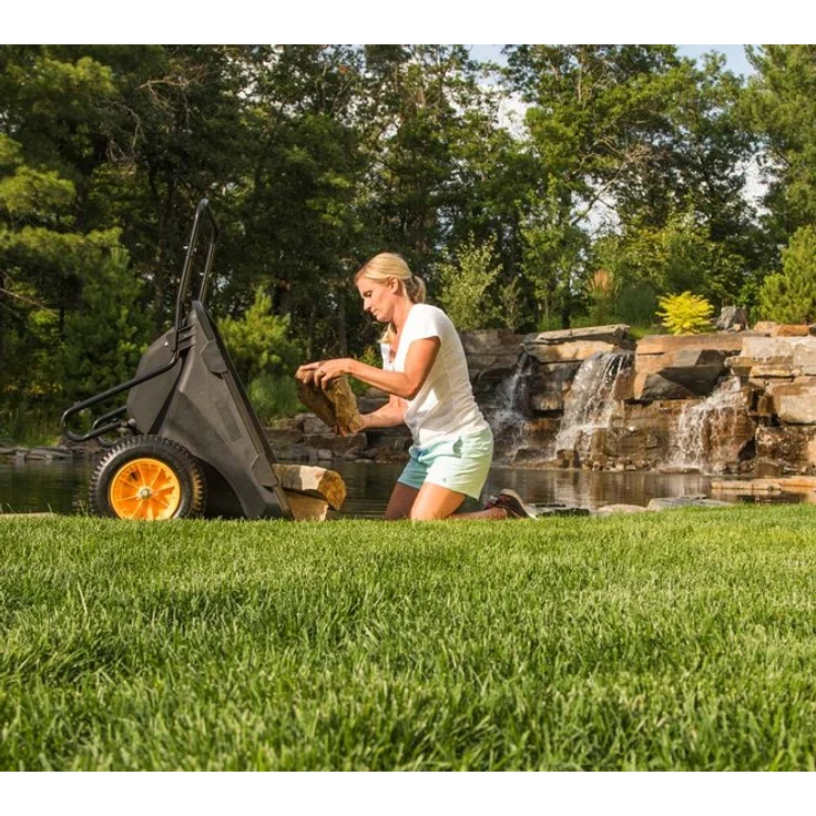 Polar Schubkarre Cub Cart schwarz 127x71 cm – Bild 8