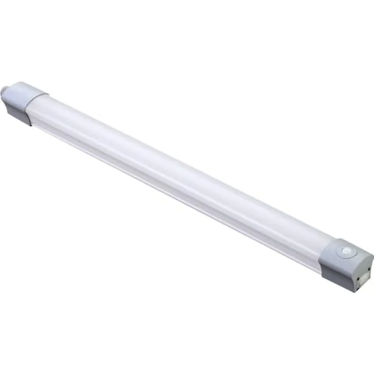 Megatron Fera LED-Feuchtraumleuchte mit Bewegungsmelder, 16 W Neutralweiß, Grau - Werkzeugfreier Anschluss, IP65