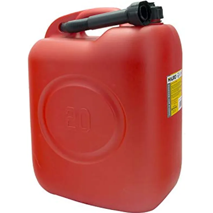 Maurer 91870 Benzinkanister aus Kunststoff, 20l, Rot