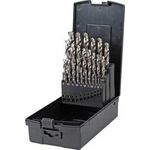 STIER Spiralbohrer Set HSS-Co8 / HSS-E, 25-teilig, Cobalt Gehalt von 8%, geschliffen, Premium Metallbohrer Satz, DIN 338, Typ N