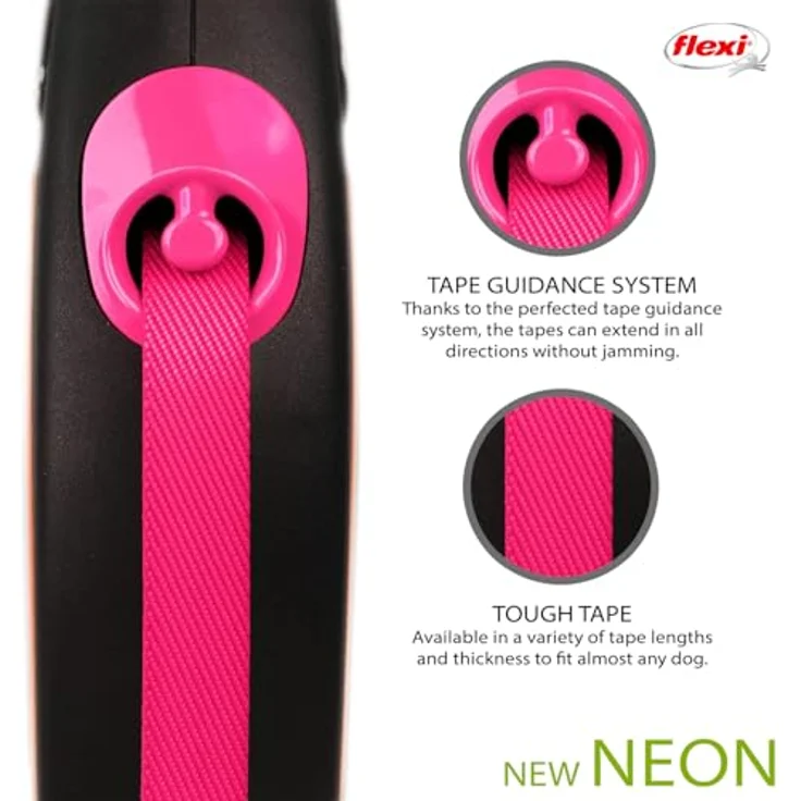 Flexi NEW NEON S neon-pink GURT 5 m – Bild 5
