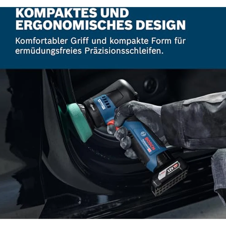 Bosch Exzenterschleifer GEX 12V-77, 77 mm Schleifteller, 12V Akku, bürstenloser Motor – Bild 4