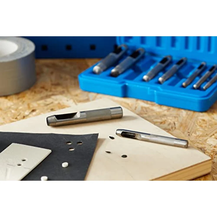 BGS technic Bohrer- und Bitset 565, Kunststoffkassette mit Locheisen 3-12 mm, 700 g – Bild 9