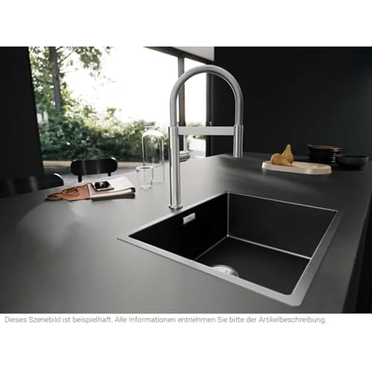 Blanco CULINA-S II Mini Sensor Küchenarmatur, Hochdruckarmatur in PVD steel mit Schlauchbrause und Doppelsensorik – Bild 3