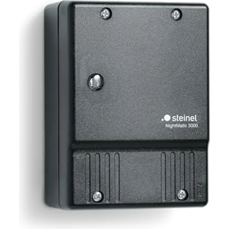 Steinel Night-Matic 3000 Vario, Zeitschaltuhr mit Dämmerungssensor und Energiesparmodus, schwarz – Bild 1